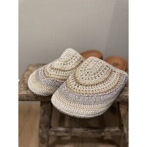 NEW  The Sak Bolinas Crochet Clogs / Mules NWOB (Size 9 US Women) Neutral Multi